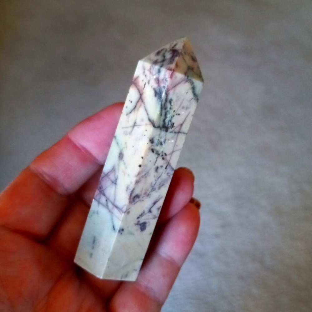 Dendritic Jasper Crystal Tower